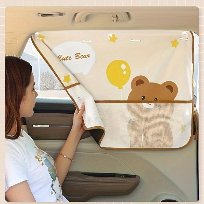[Cartoon Car Sunshade] Car Sunshade with Suction Cups | Cartoon-Style for Side Windows, Providing Insulation and Easy Installation