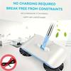 Household Floor Sweeper With Dustpan Set 2 In 1 Machine Cleans Dust Manual Hand Push Mop Vacuum Cleaner