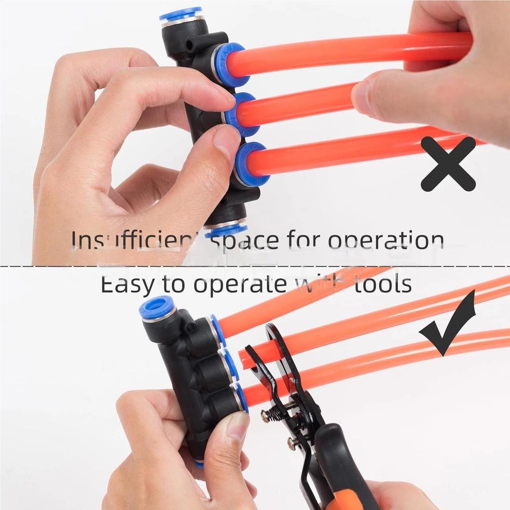 Air Line Removal Tool Push to Connect Hose Tongs Air Hose Pliers for 1/4 Inch 5/16 Inch Connector Home Water Tubing Maintenance