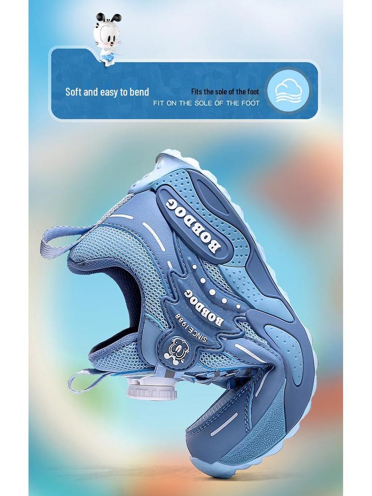 Bobodou 2025 Spring Boys' Breathable Mesh Running Shoes for Kids