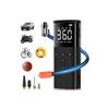 Tire Inflator Portable Air Compressor Cordless Air Pump for Car Tires Accurate Pressure LCD Display 150PSI Electric Bike Tire Pump with Pressure Gaug