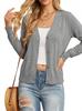 European and American foreign trade slim-fitting long-sleeved V-neck knitted sweater top sweater cardigan jacket women