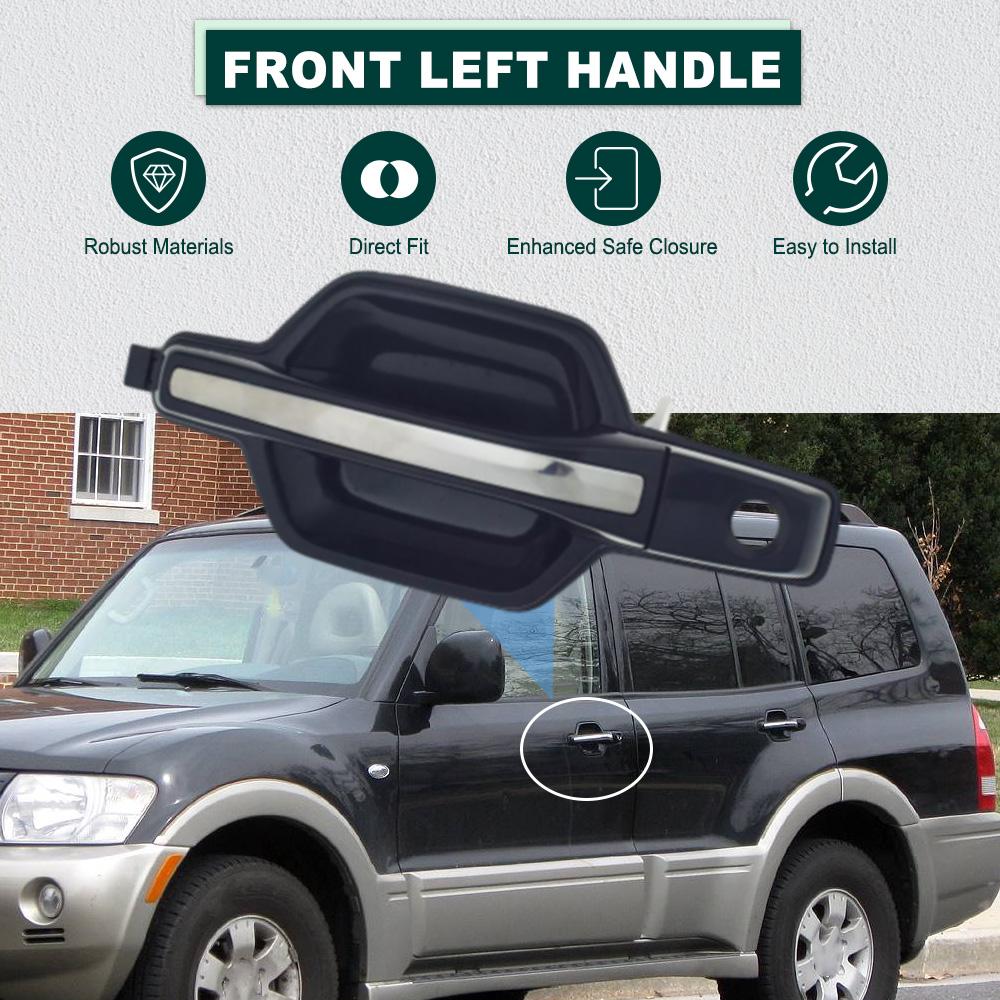 For Mitsubishi Montero 2001 2002 2003 2004 2005 2006 Front Rear Left Right Outer Outside Exterior Door Handle MR653473