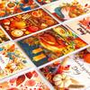 50 Thanksgiving Themed Turkey Pumpkin Idyllic Wall Decorative Cards Postcards