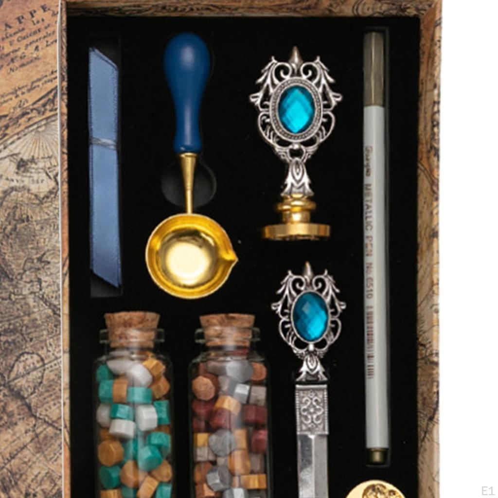 Classic Wax Seal Stamp Kit for Elegant Gift Wrapping and Crafts