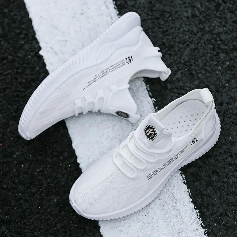 Pantofi pentru bărbați pentru sport pentru petrecerea timpului liber, pantofi de alergare respirabili din plasă cu talpă moale, pantofi din nucă de cocos la modă, versiunea coreeană