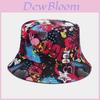 Graffiti Letter Fisherman Hat With Wide Brim For Summer Sun Protection