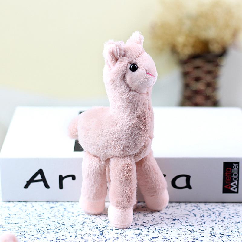 

Лама Маленький Очаровательный Плюшевый Брелок Мягкая Игрушка Овечка Очаровательное Украшение для Сумки Подарок розовый