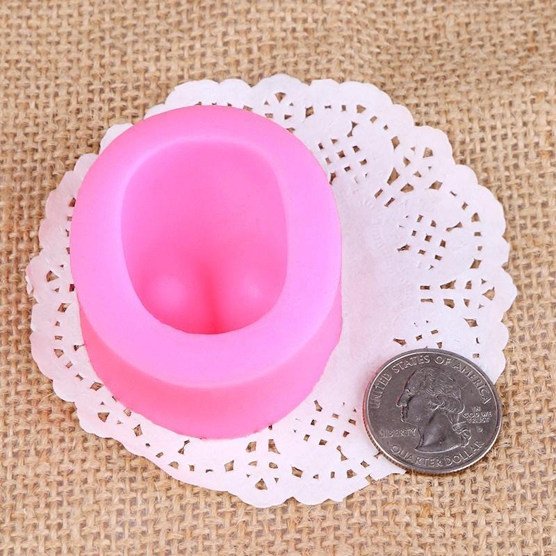 DIY Silikon Mold Girl Face Baking Tool Kake Fondant Dekorere Mold Sugarcraft