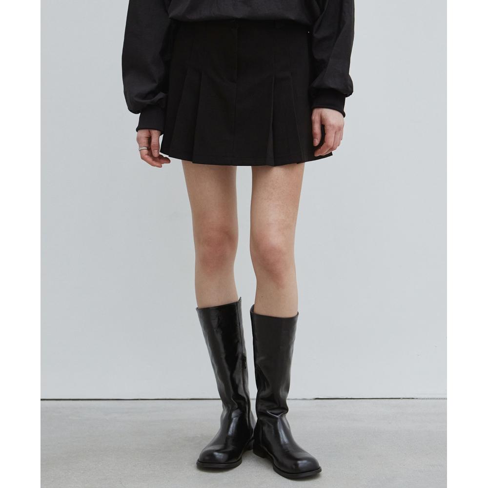 

NICKNICOLE CLASSIC PLEATS MINI SKIRTBLACK