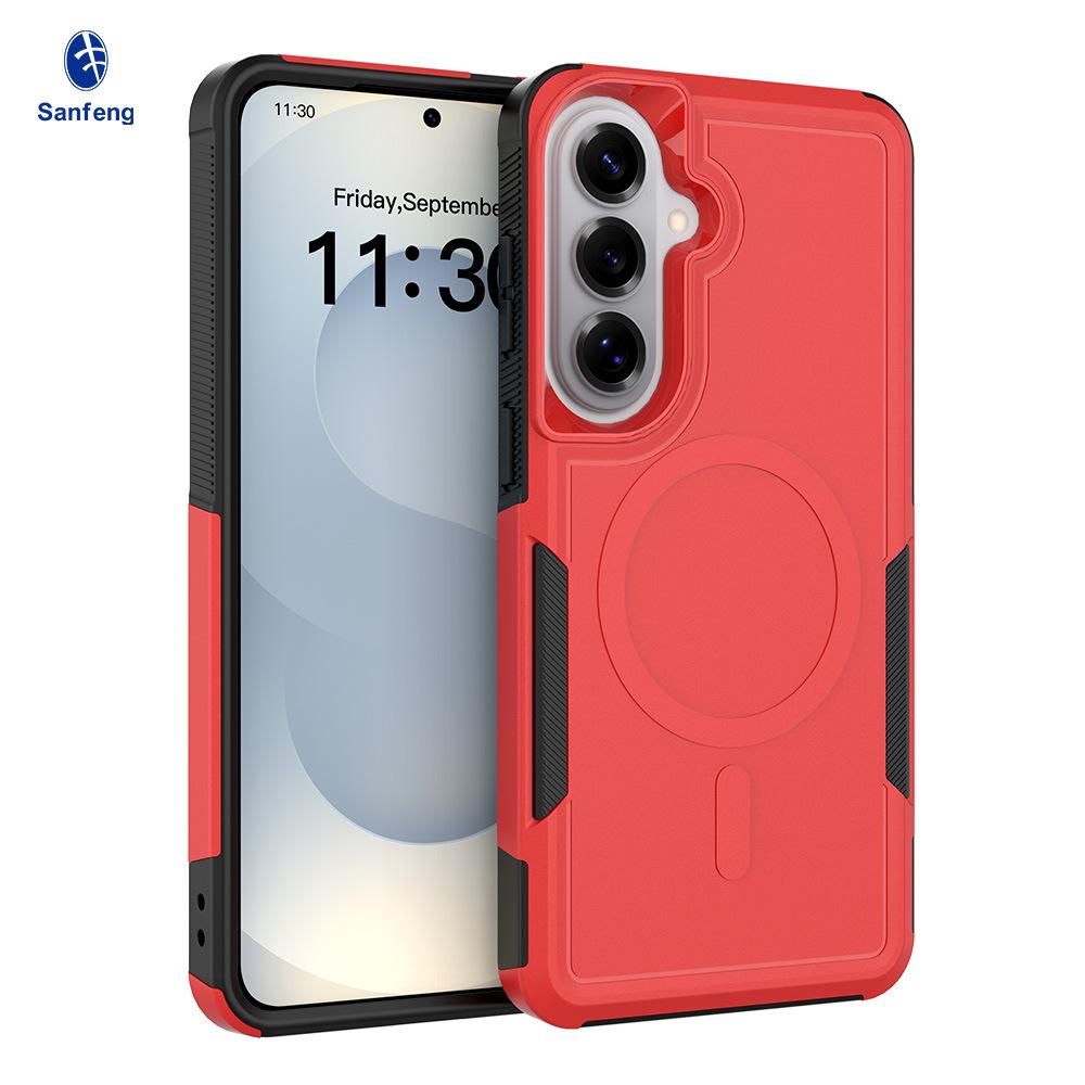 Applicable To Samsung S26ultra Magnetic All-inclusive Mobile Phone Case S25plus Two-in-one Anti-drop S24 Mobile Phone Case