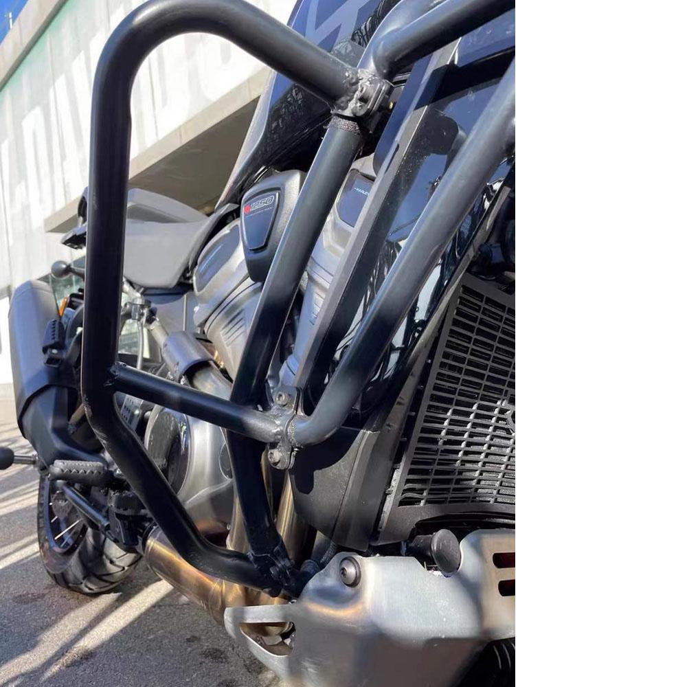 Motorcycle Black Bumper Engine Guard Crash Bars For PAN AMERICA 1250 RA1250 S ADV 2020 2021 2022 Bumper Stunt Cage Protector