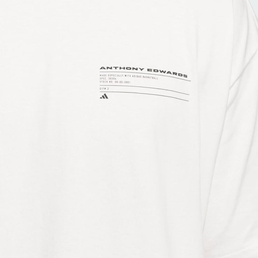Adidas Graphic Style Loose Comfortable Breathable Short Sleeve T-Shirt Men Tops White JY3973