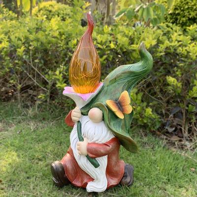 Outdoor Solar Gnome Resin Lamp - Cute Garden & Lawn Decoration