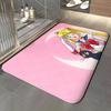 anime S-Sailor Moon Floor Mat Soft Flannel Entrance Door Mat Non Slip Absorbent Bathroom Bedroom Floor Rug