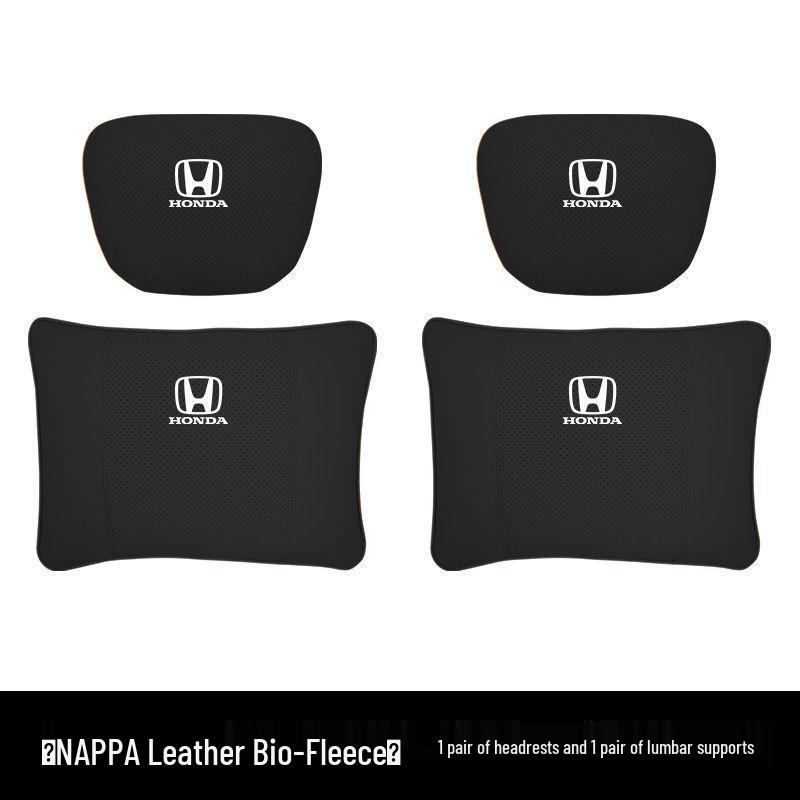 Compatible Headrest, Neck, and Lumbar Support for Honda: Avancier, Vezel, Civic, CRV, Accord, XR-V.