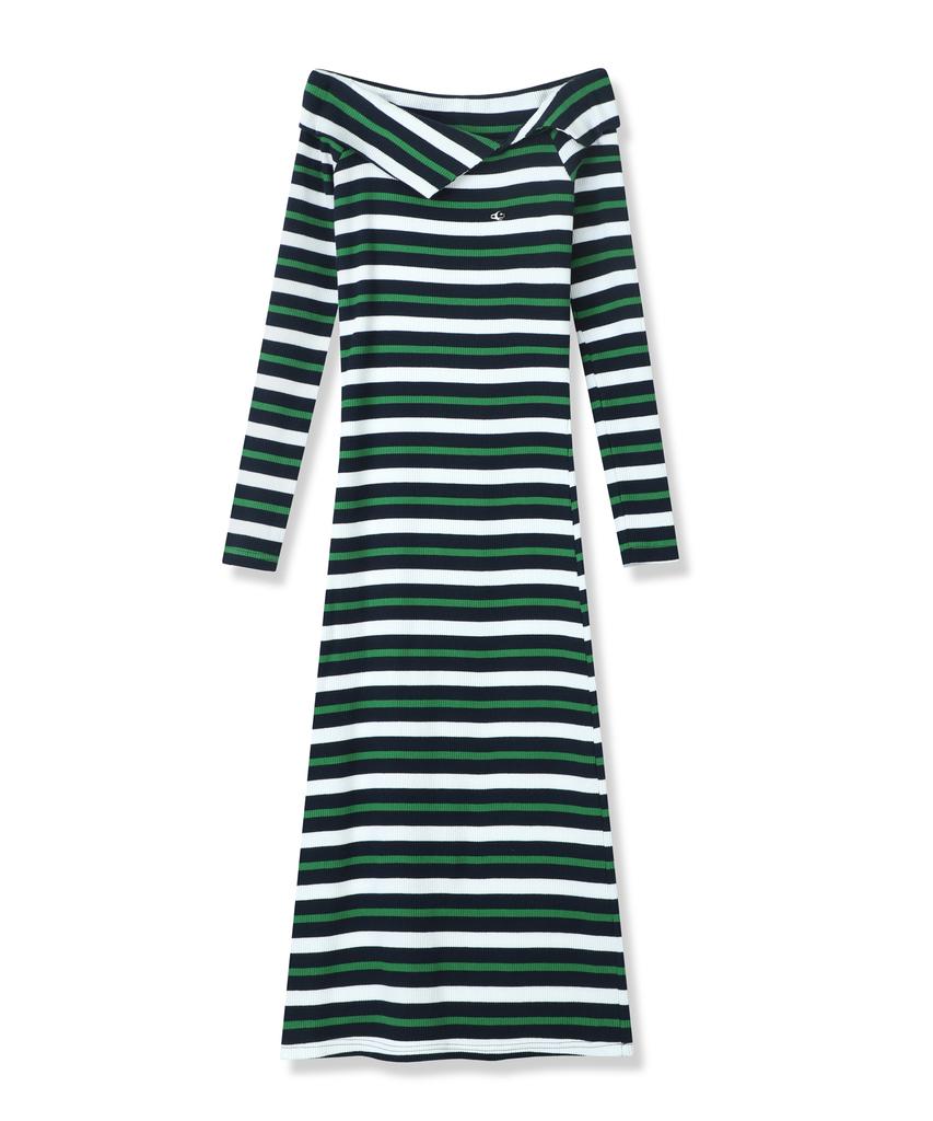 Viva Sers Lovely Stripe Long Dress - 4Col
