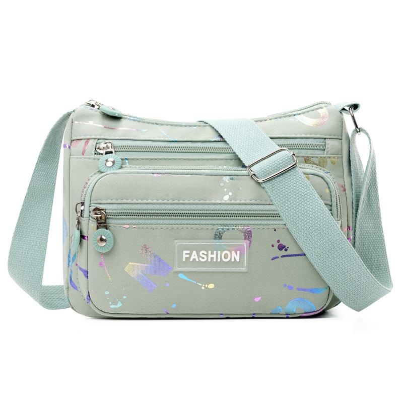 New Shoulder Bag Women's Fashion Multi Layer Storage Simple Messenger Bag To Work Commuting Shopping Joker Tote Bag.