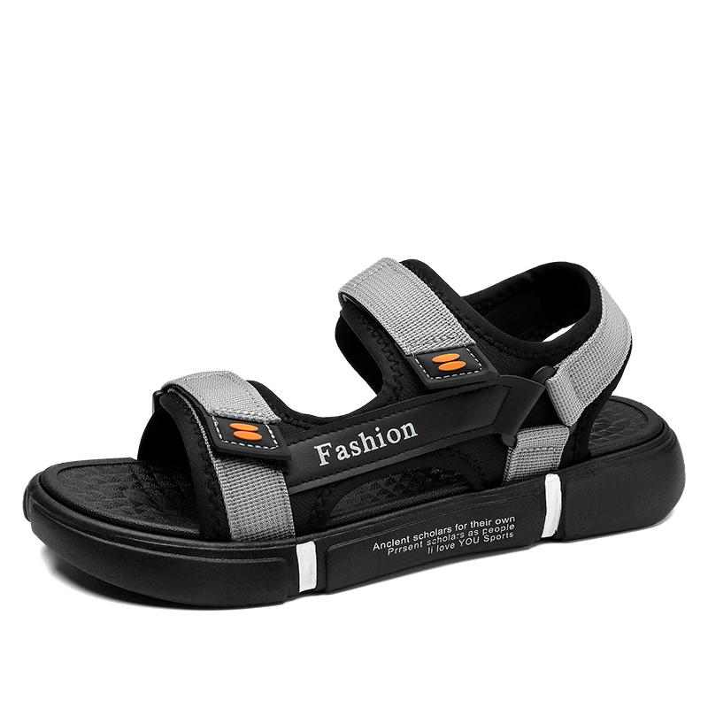 Men's Summer Outdoor Wear Breathable Casual Wear-Resistant Sport Casual Beach Slippers Rubber Sole Adult Men's Sandals