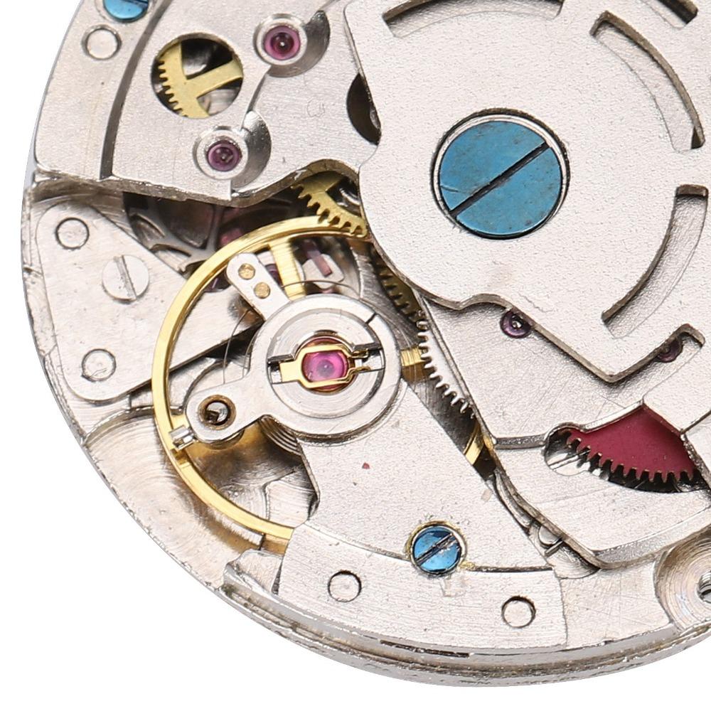 Three hands Mechanical Core White tone Watch Part for 2813 movement Movement replacement