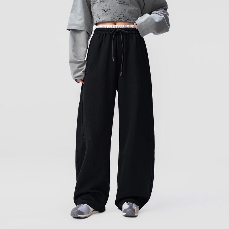 AOGZ Unisex Loose Straight Leg Casual Trousers