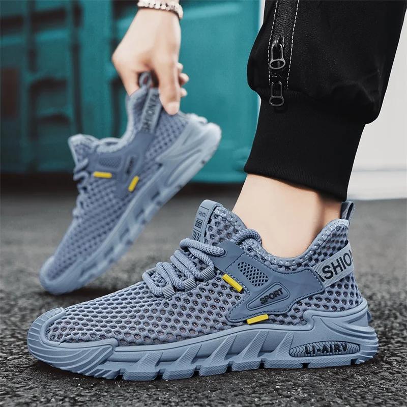 Breathable Men Running Shoes Mesh Mens Walking Sneakers Lightweight Jogging Sport Shoes Soft  Male Casual Shoes Tennis Shoes
