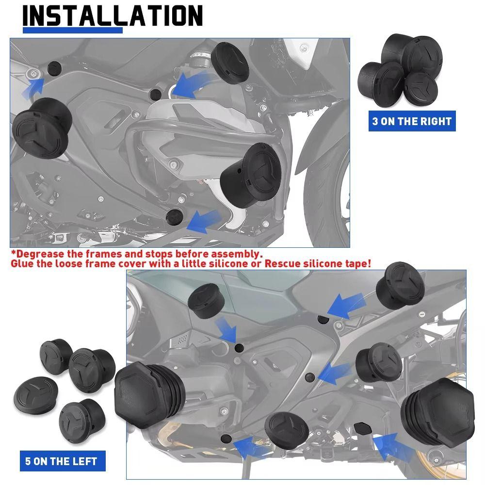 Plug Set Motorcycle Frame Hole Cover for BMW R1300GS R 1300 GS ADV R1300 GSA Bike Customization