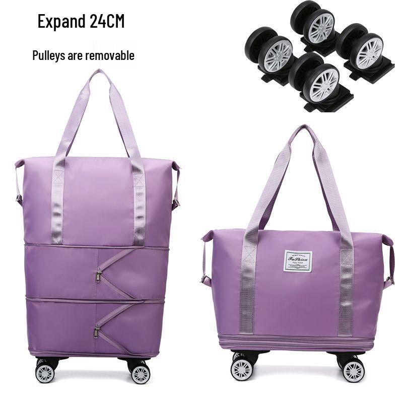 Large-Capacity Wheeled Waterproof Travel Bag for Short Trips