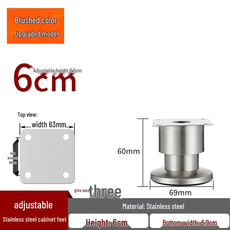 Adjustable Telescopic Furniture Legs for TV Cabinets, Sofas, Coffee Tables, and Beds
