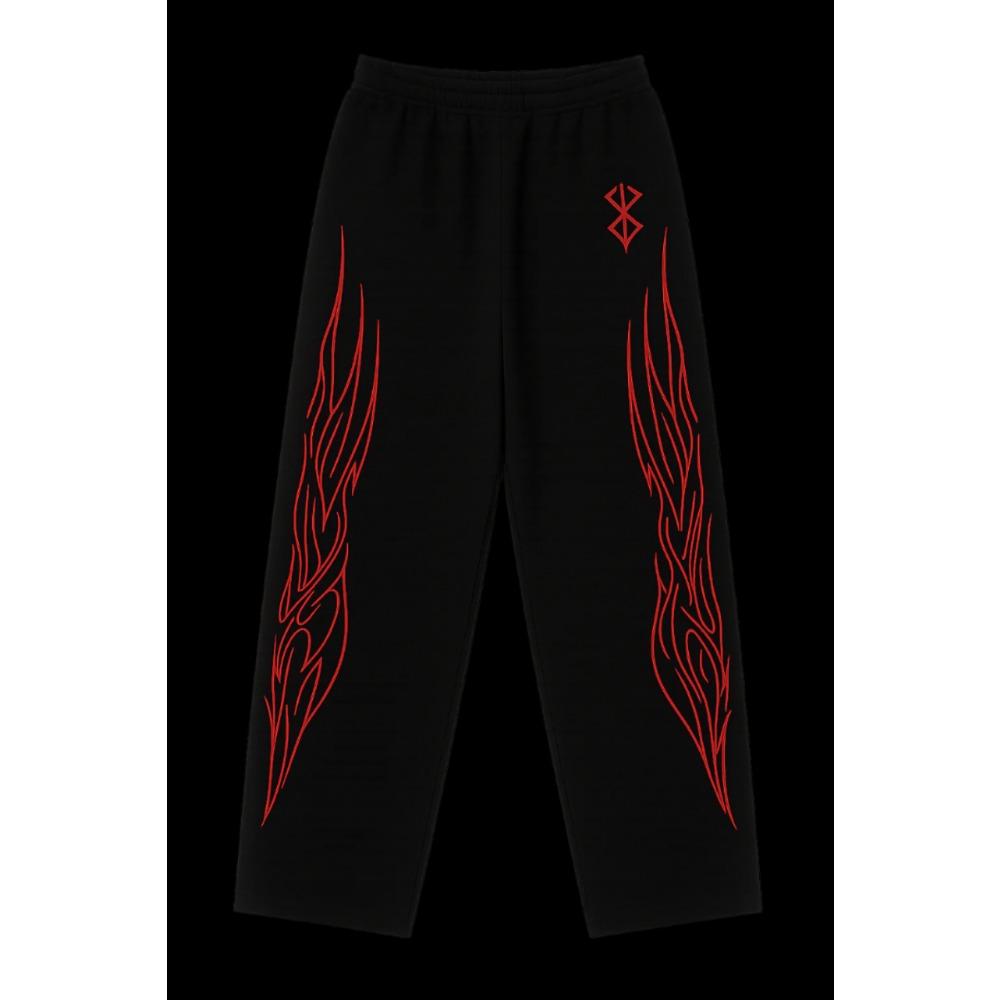 Fitness Sports High Street Harajuku Y2K Men Women Loose Fit Dragon Soul Dark Trendy Streetwear Trousers