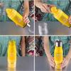 650ml Sportflasche H20 Kunststoff Fruchtinfusionsflasche Infusor Trinken Outdoor Sport Saft Zitrone Tragbar Fahrrad Reise Wasserflasche