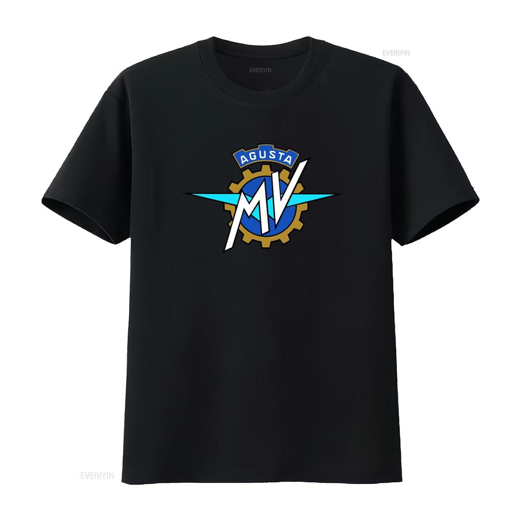 Camiseta con Estampado de Logo de Motocicleta Mv Agusta vintage Lavada hombre Casual Elegante ropa de diseñador Top Versátil Para el Uso Diario