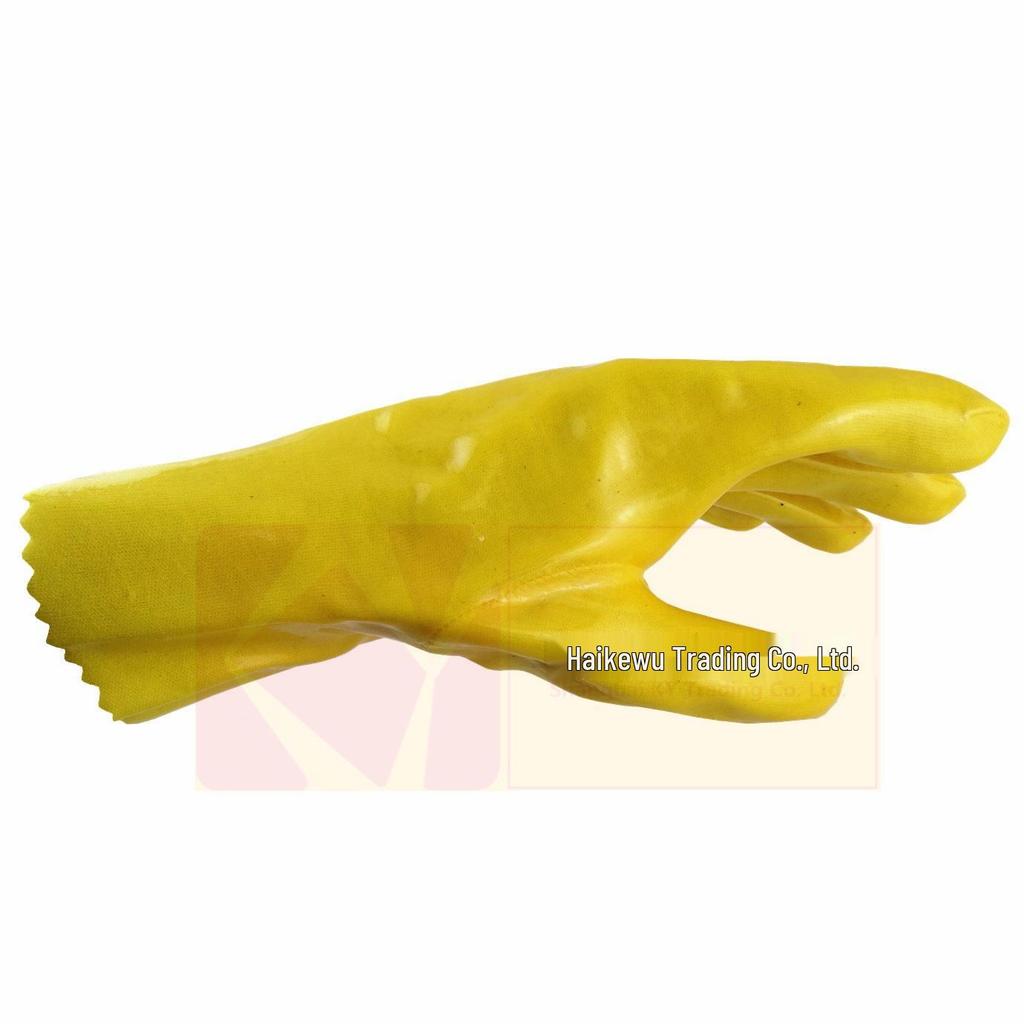 East Asia Yellow Oil & Acid/Alkali Resistant Safety Gloves