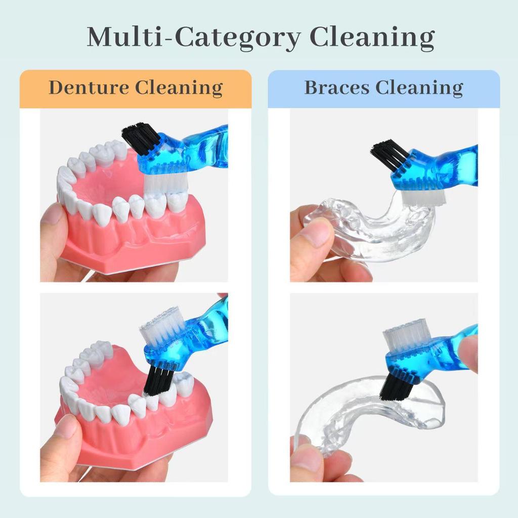 Orthodontic & Denture Cleaning Toothbrush for Aligners