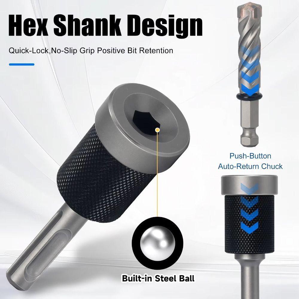 Fast Detachable Depth Stop Sharp Masonry Drill Bit Split-Design Drill Bit Concrete Drilling