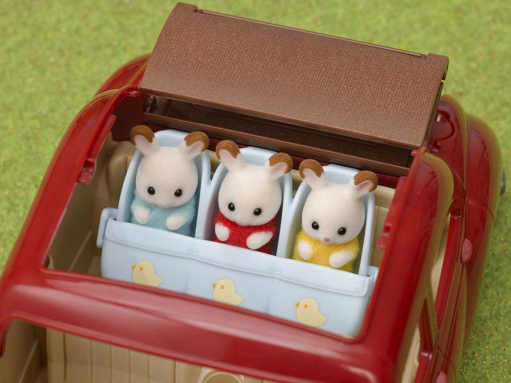 Sylvanian Families Furniture ST Mark Ages 3 and Toy Sylvanian Epoch "Triple Stroller" Ka-217 Certified, Up, Dollhouse, Families,