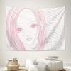 VIKAMA NANA Komatsu Nana Pink Thread Tapestry Japanese Girl Anime Atmosphere Ins Style Room Decoration Home Decoration