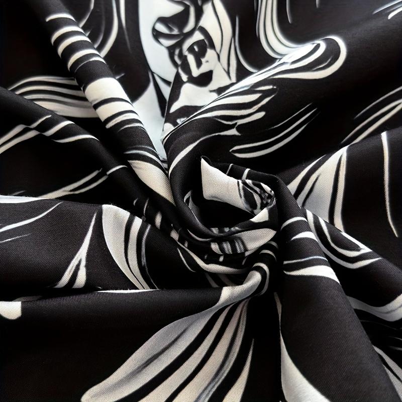 Black And White Design Skull Victoria Baroque Gothic Duvet Cover Set At Home Dormitory High Definition Printing Queen King Size