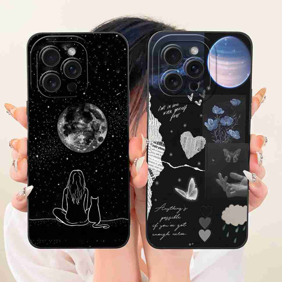 For iPhone 12 Pro A2407 A2341 Case Cute Cartoon Pattern Silicone Cover For iPhone 12Pro A2406 A2408 Phone Protection Cases