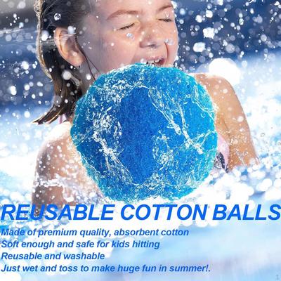 60 Pieces Kids Reusable Water Balls Accessory, Fun Gifts, Party Favors, Durability Beach Pool