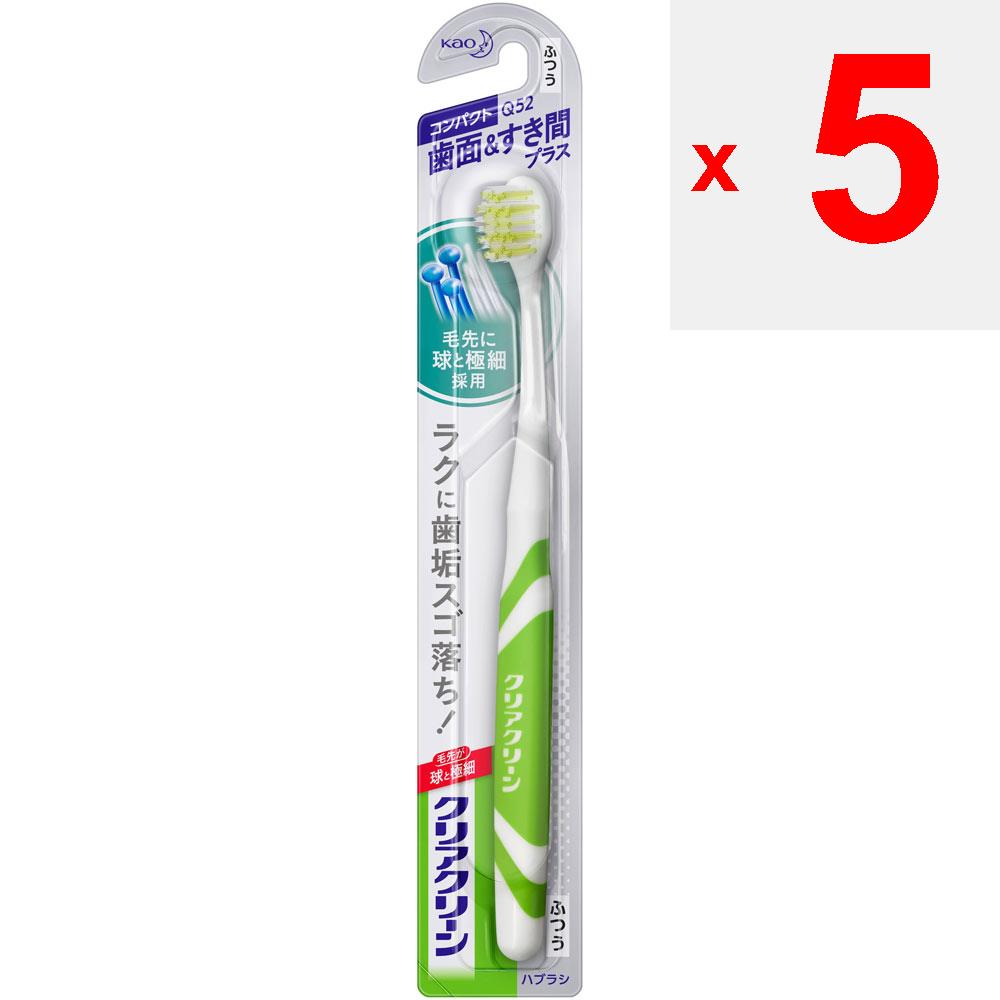 KAO CLEAR CLEAN Toothbrush, Compact, Between Teeth, "Ordinary" (1pc.) Cavity Prevention Toothbrushes Use the Tips of the Bristles To Brush Lightly In