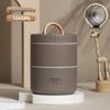 304 Stainless Steel Bento Box - Multi-Layer Partitioned Lunch Container for Students and Office Workers
