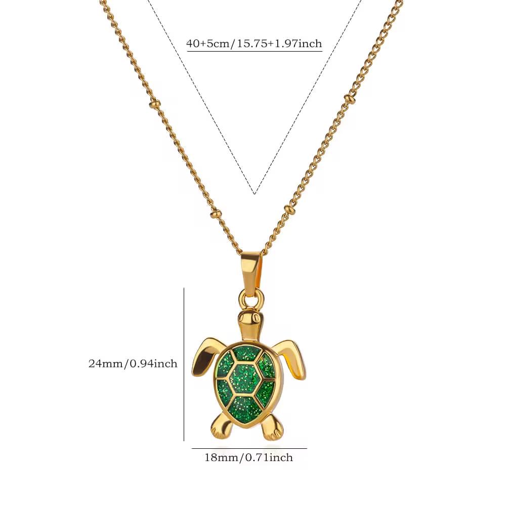 Drip Oil Bees Butterfly Cute Necklace For Women Gold Color Stainless Steel Turtle Charm Choker Christmas Jewelry Romantic Gifts