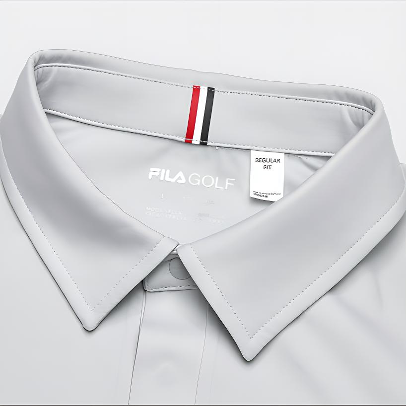New FILA Golf Collection Polo Shirt Men's Rosemary Gray A11M445231F-GY