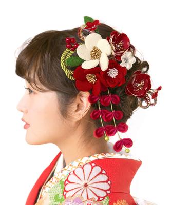 Hair Coming of Age Graduation Tsumami 2 Piece Southern Japanese Hanging Hair Graduation Made In Japan [SOUBIEN] Ornament, Ceremony, Ceremony, Crafts,