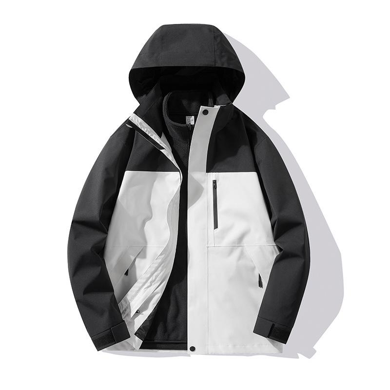 Fully Seam-Sealed Thermal Bonded 3-in-1 Windproof Waterproof Mountaineering Jacket for Men and Women