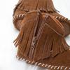 Warm Velvet Baby Boots with Soft Rubber Soles and Non-Slip Tassels