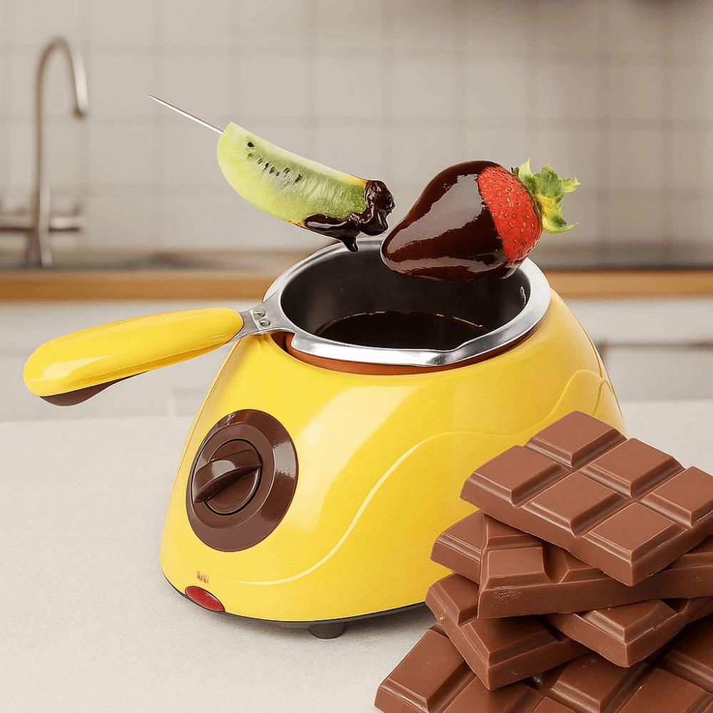 EU Plug Chocolate Melting Machine Stainless Steel/Plastic Chocolate Fondue Maker  For Home
