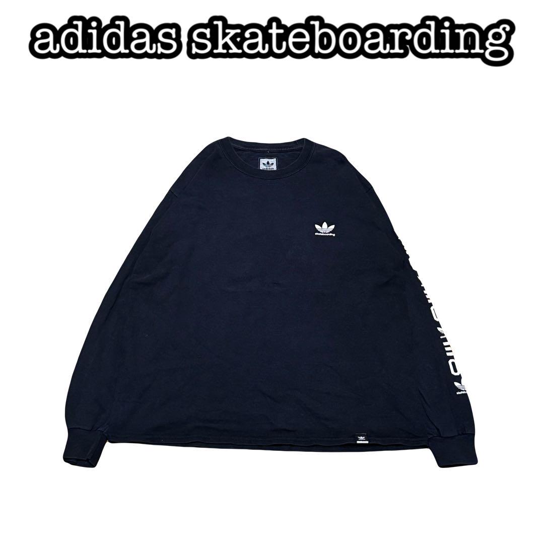 

[USED] adidas Skateboarding Long Sleeve T-Shirt, Rare Line, Skater, Black
