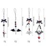Halloween Gothic Punk Bat Phone Charm for Women Men Cross Pendant Mobile Phone Chain Y2K Bowknot Heart Lanyard Keychain